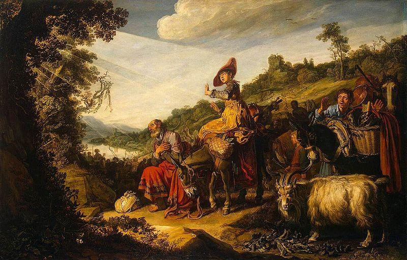 LASTMAN, Pieter Pietersz. Abraham s Journey to Canaan oil painting image
